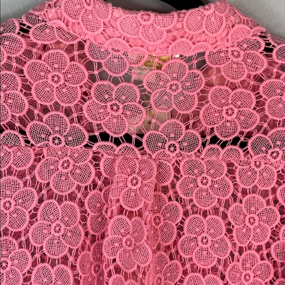 Kate spade pink bloom lace blouse shirt NWT - Picture 9 of 10